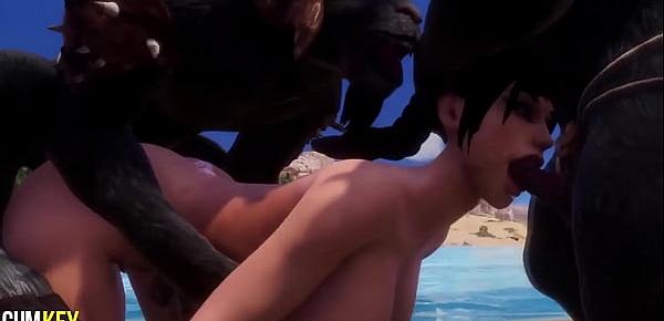 trendsDiablo Inseminates Busty Girl on The Beach| Gangbang Monsters | 3D Porn Wild Life